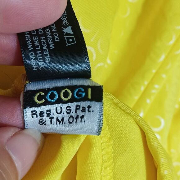 NWT Coogi Womens Plus 3X Yellow Halter Maxi Swim Cover Up Dress Plunge Backless - Picture 11 of 14